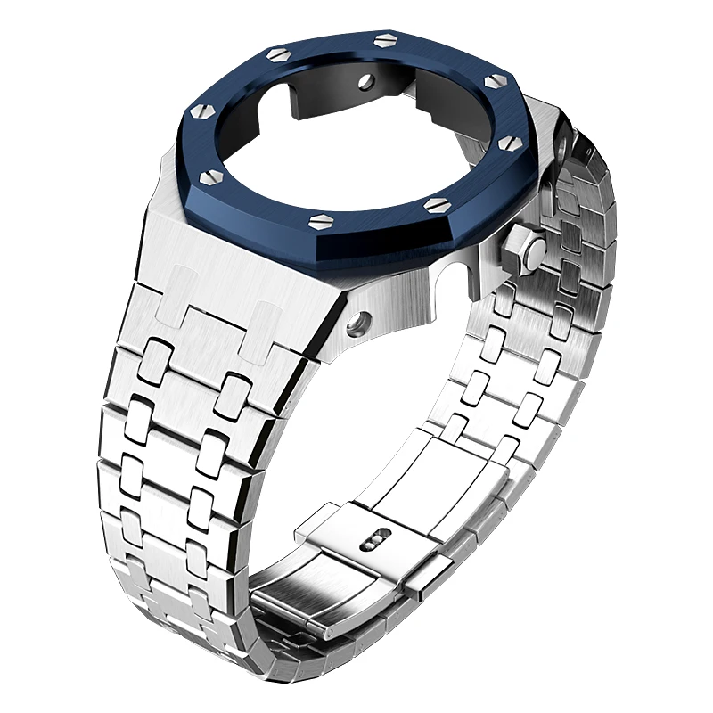 Gien Creatives Popular G Shock GA2100 5th Watch Case Crown Steel Strap Mod Kit Replacement Modified Parts