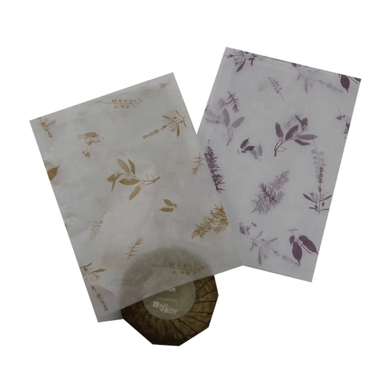 Printed Logo Waterproof Soap Packaging Wrap Paper Cheap Round Soap Wrapping Paper