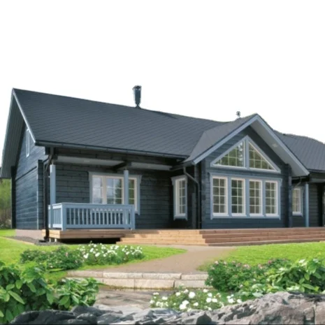 Outdoor log ecological hotel antique villa pure solid wood wooden houses