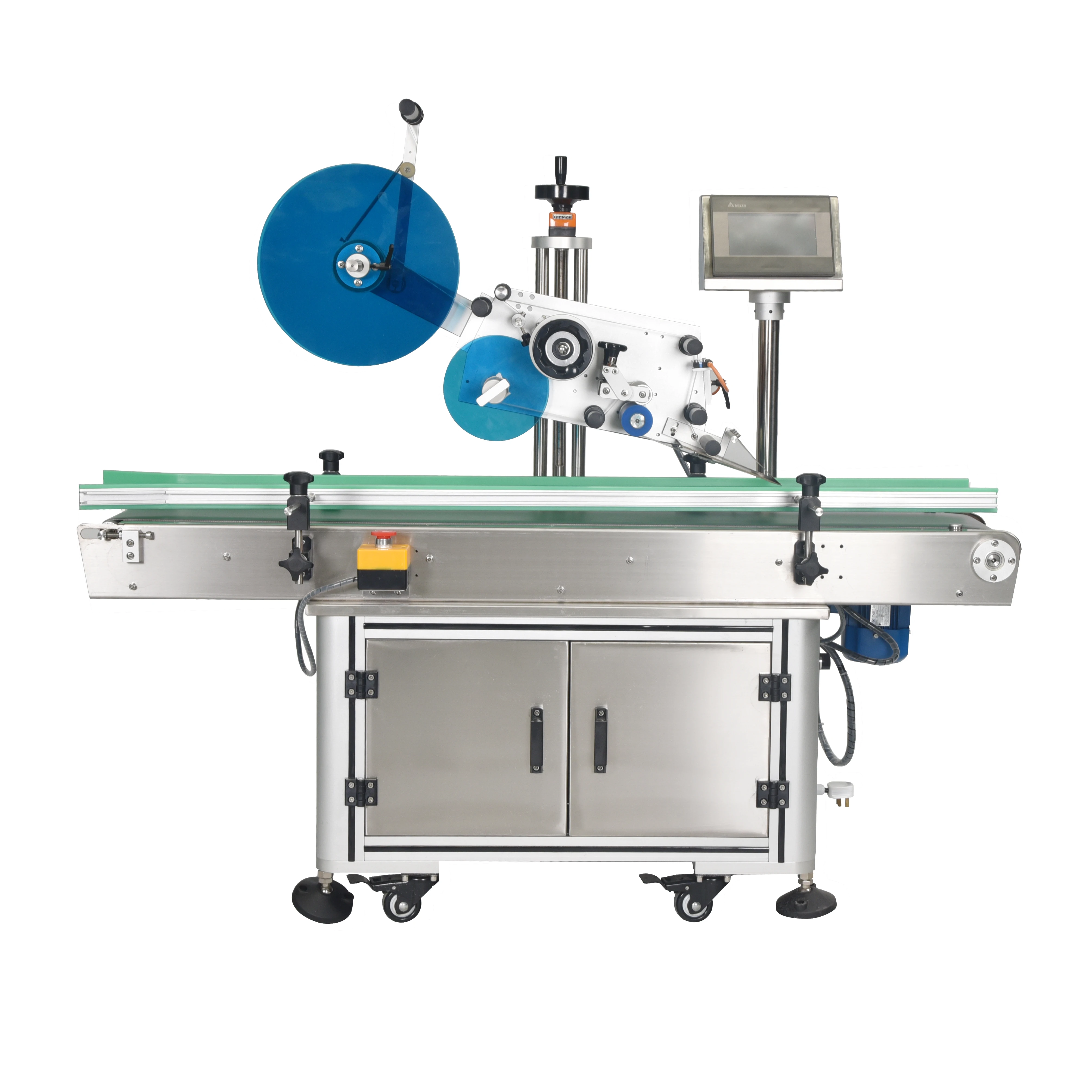 
NY 817 auto hot selling flat labeling machine for jelly cup carton box container plastic tray wet glue bottle 