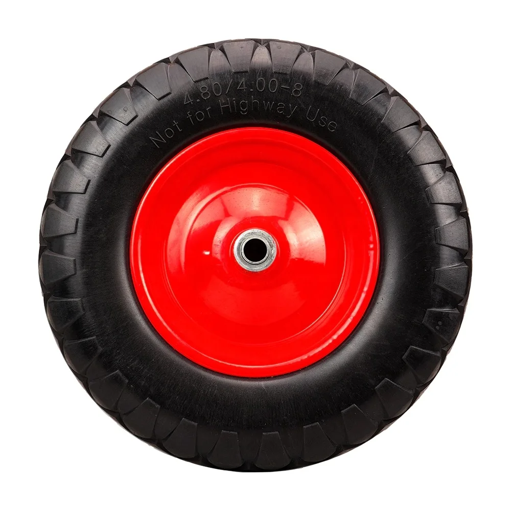 12mm bearing 4.00-8 Polyurethane wheelbarrow color wheel