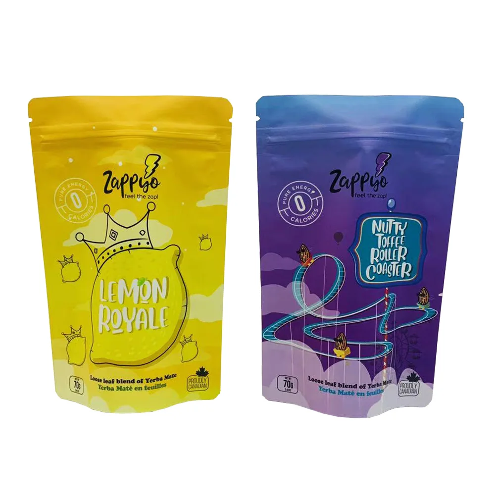 Bag Moisture Proof Stand up Bread Crumbs Spice Seasoning Packaging Zip Lock Plastic Food Biodegradable Heat Seal CPP Accept