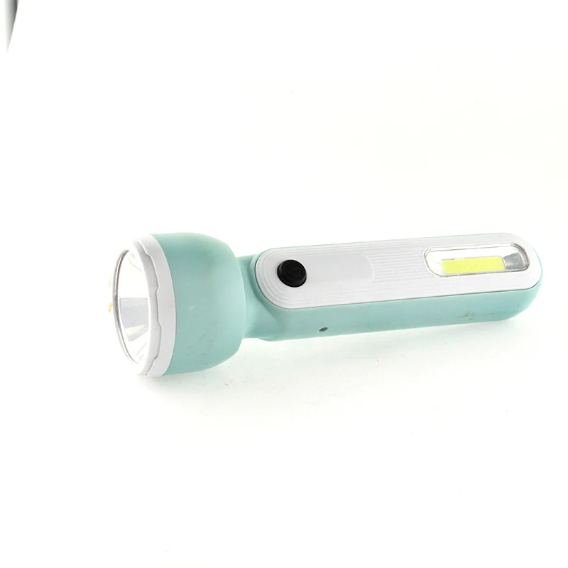 wholesale buy handy brite LED+COB USB rechargeable inner battery plastic flashlight torch