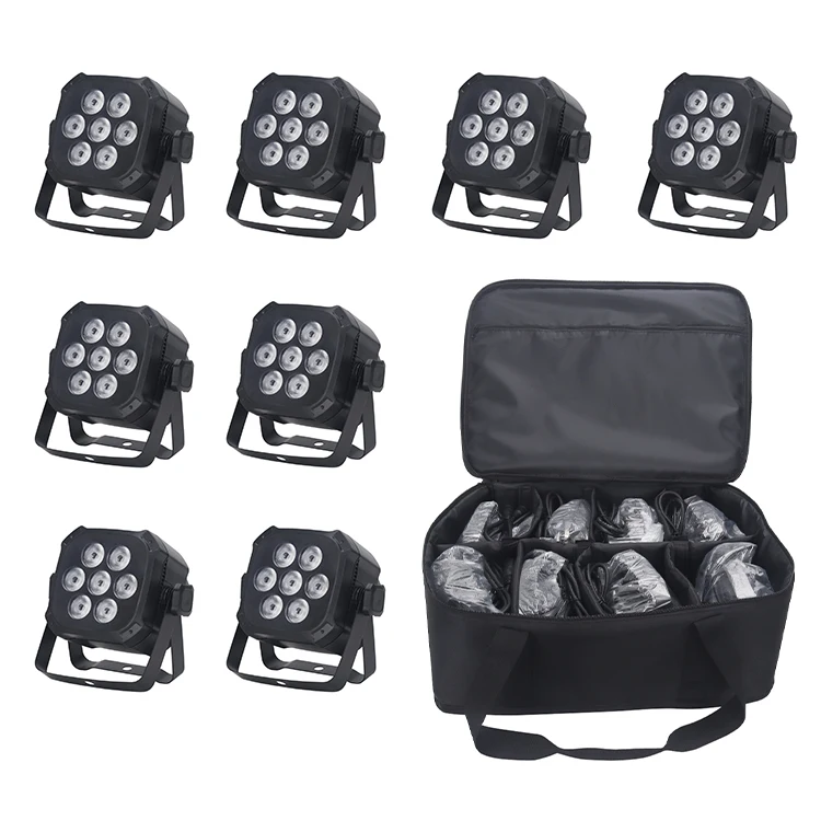 Mini Dj Lighting Package led par cans stage lighting with Travel Bag