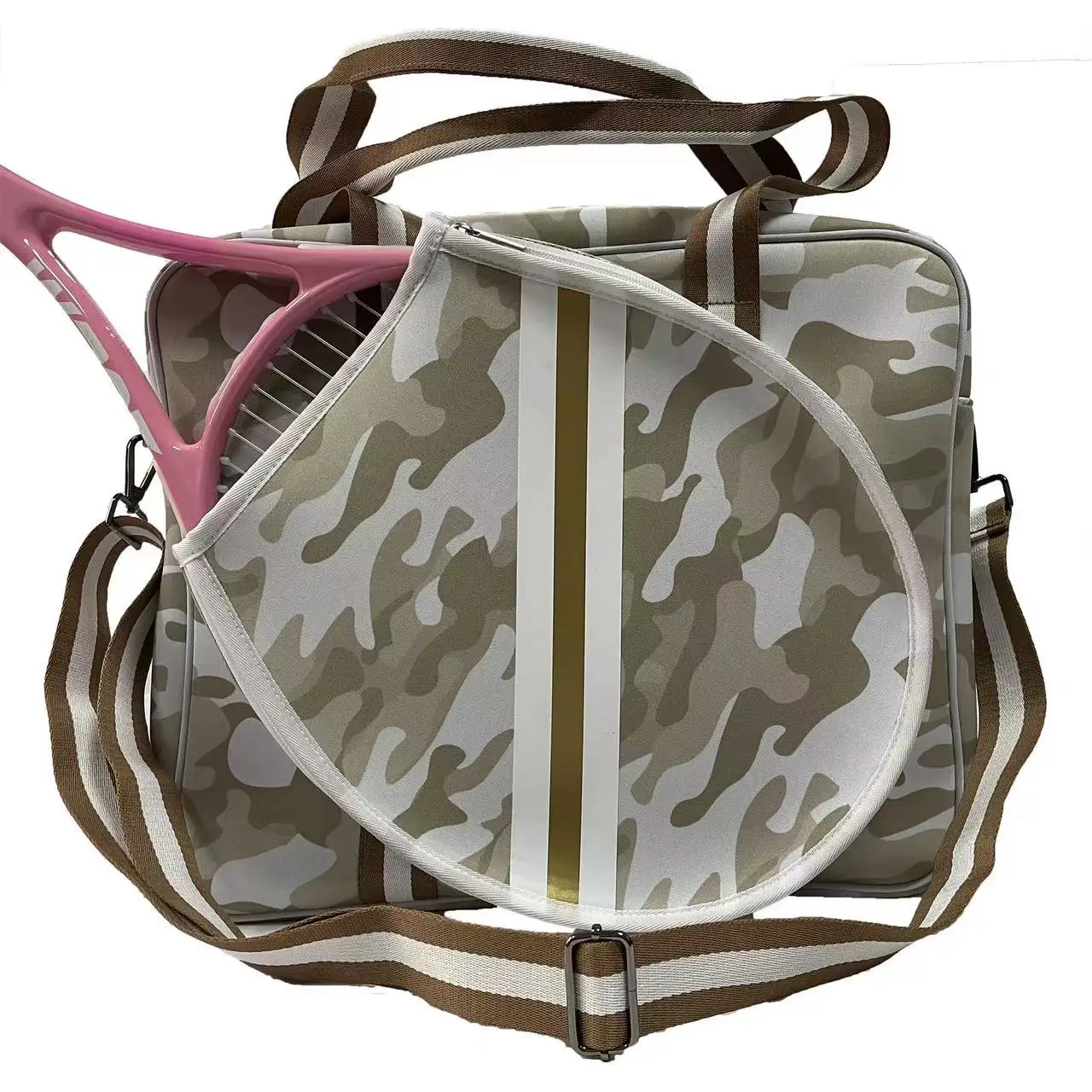 America Best Selling Racket Camo Sport Gym Bags Travel Tote Beach Custom Duffel Women Designer Pickleball Neoprene Tennis Bag