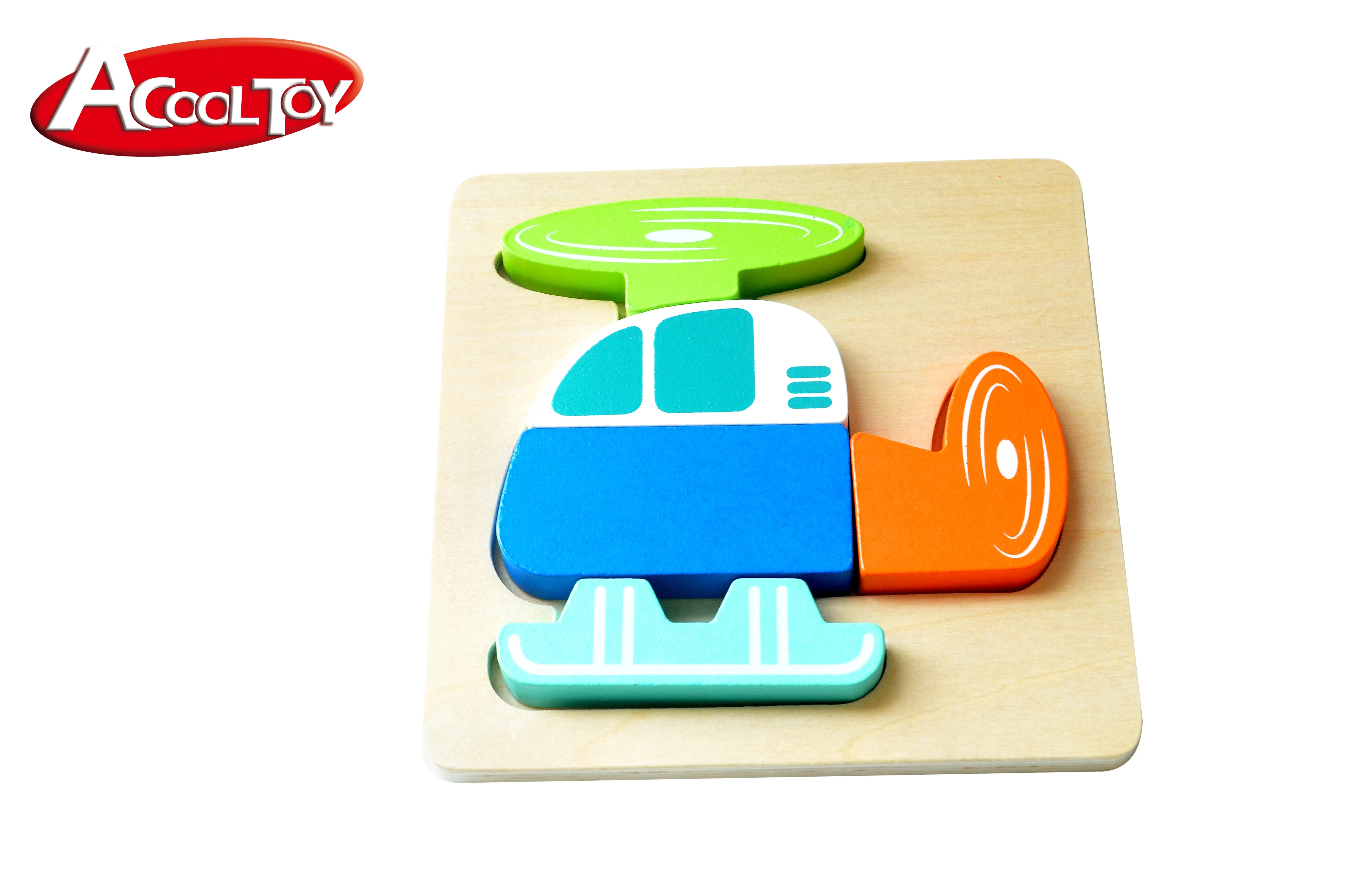 2022 Baby Puzzle Wooden Educational Toys Learning Small Puzzle Zhejiang for Kids Animal Puzzle 3D Unisex Plywood, MDF 20pcs 18m+
