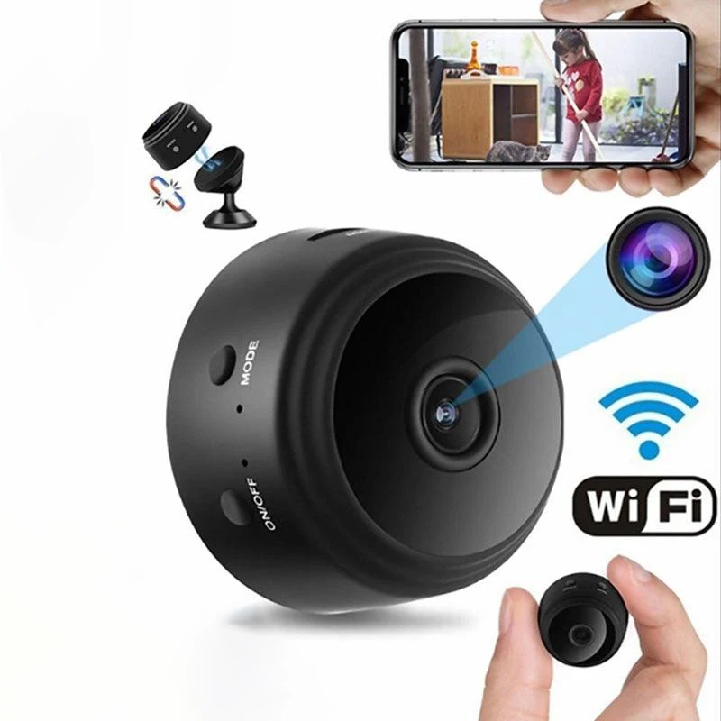 Беспроводная мини-камера с дистанционным управлением, Wi-Fi, 1080p