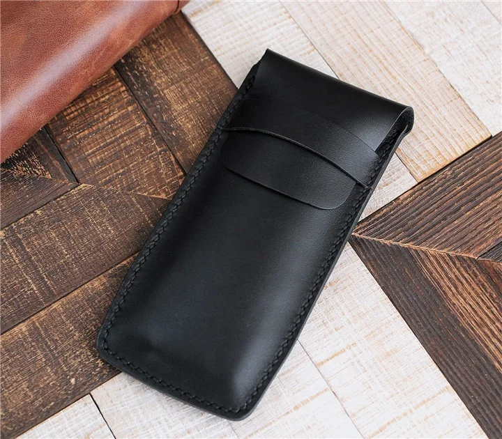 Custom Design Genuine Leather watch case, custom leather watch box, suede watch pouch