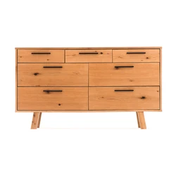 Chinese Custom Modern Style Dining Set Vintage Sideboard Furniture Wood Cabinet Chest Of 7-Drawer Dresser Sideboard