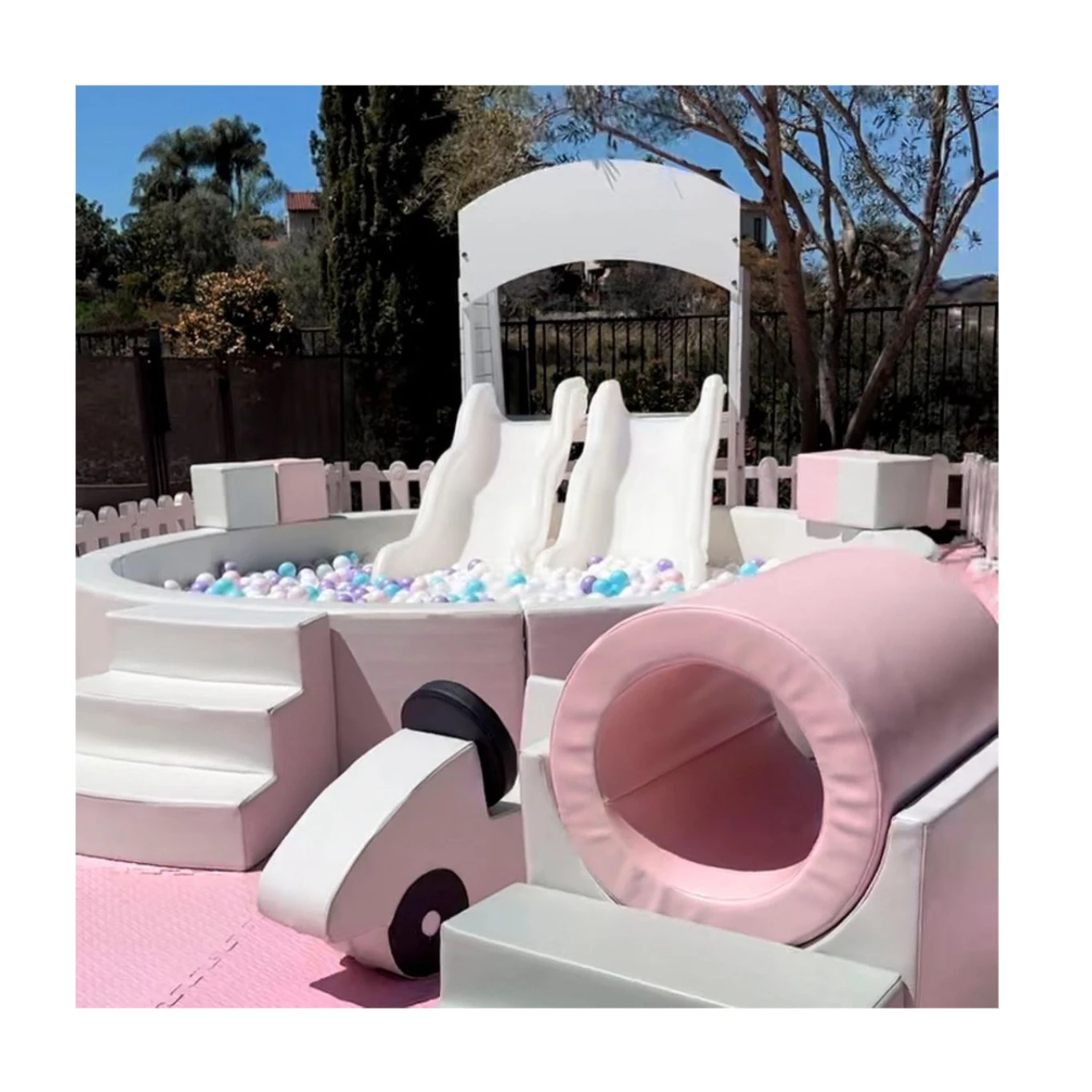 business set up indoor soft play rocker kids rocking toy party daycare