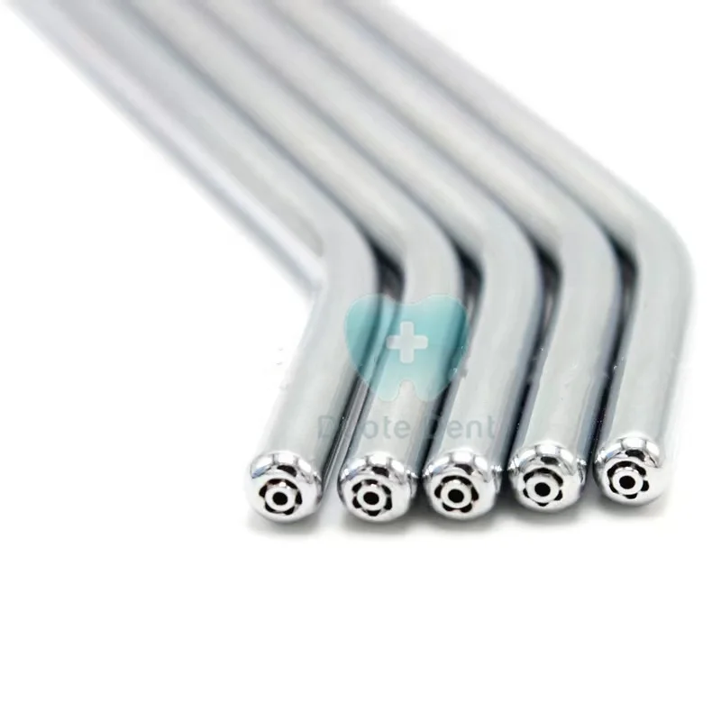 Dental Air/Water Syringe Tips Metal Alloy Spray Nozzles Tips for 3 Way Dental Air Water Syringe