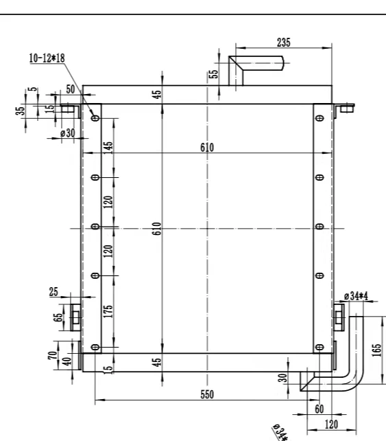 Масляный радиатор для экскаватора Hitachi EX100-1 номер 4208651 фитинги теплообменного маслоохладителя