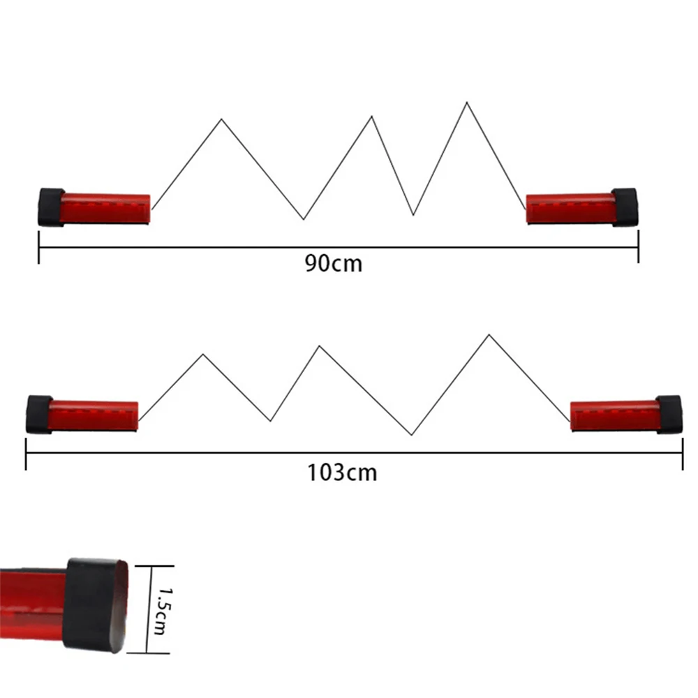 Red Auto High Mount Brake Stop Lights Accessories Car Styling Universal Additional Brake Lamp Warning Turn Signal LED Strips