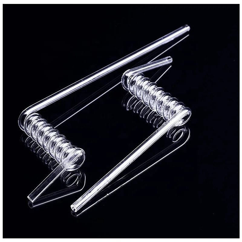 High quality transtparent quartz spiral glass tube for heating elements