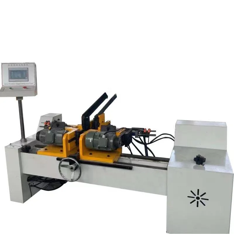Double head High speed automatic  tube bar end pipe chamfering machine rod chamfering machine