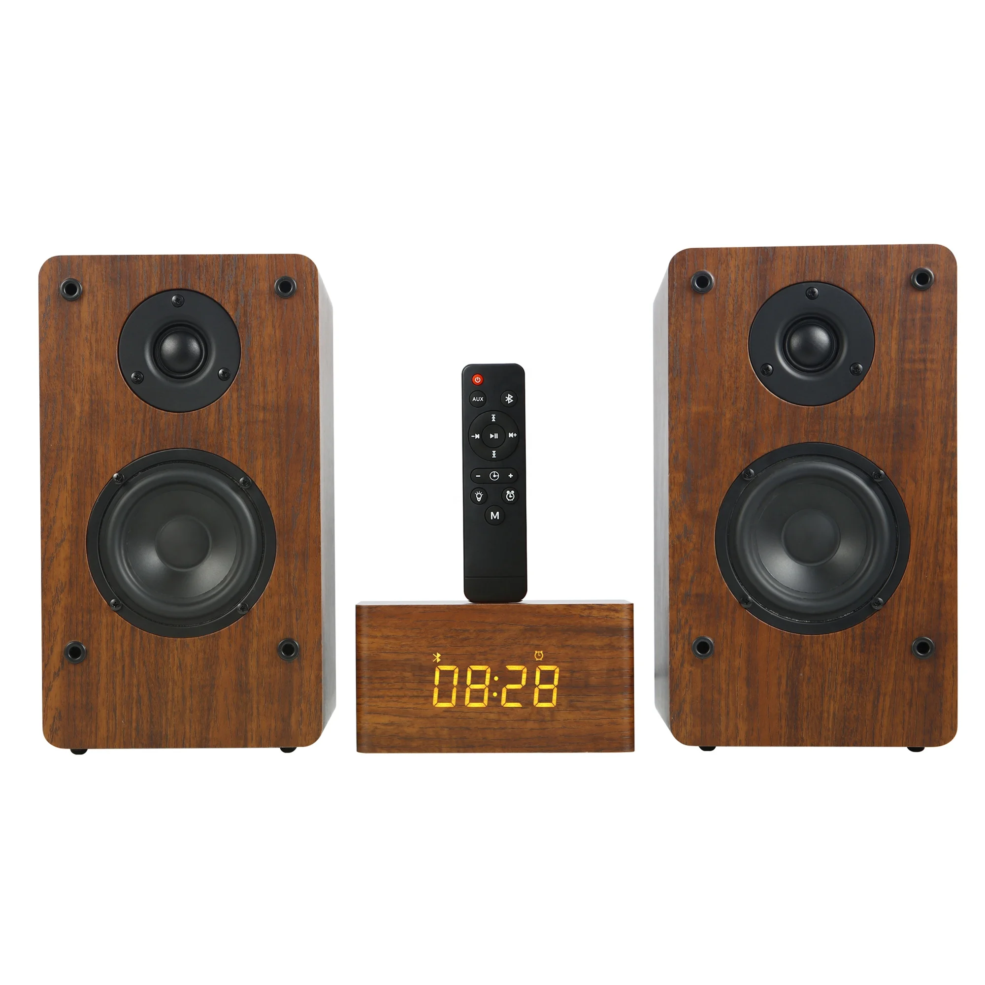 wooden bluetooth  Speaker Desktop Two-Wa High Power HiFi Audio Speaker Passive Bookshelf Surround Home Theater Speaker Sound Box