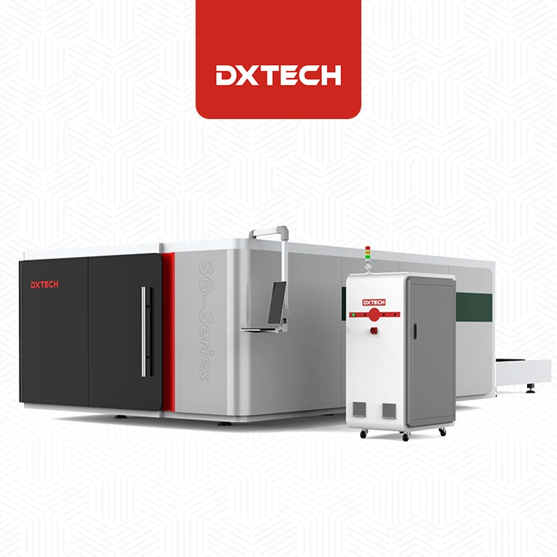 Dxtech Модернизированный 6000 ватт листового металла 20 мм алюминиевая волоконная лазерная машина для резки