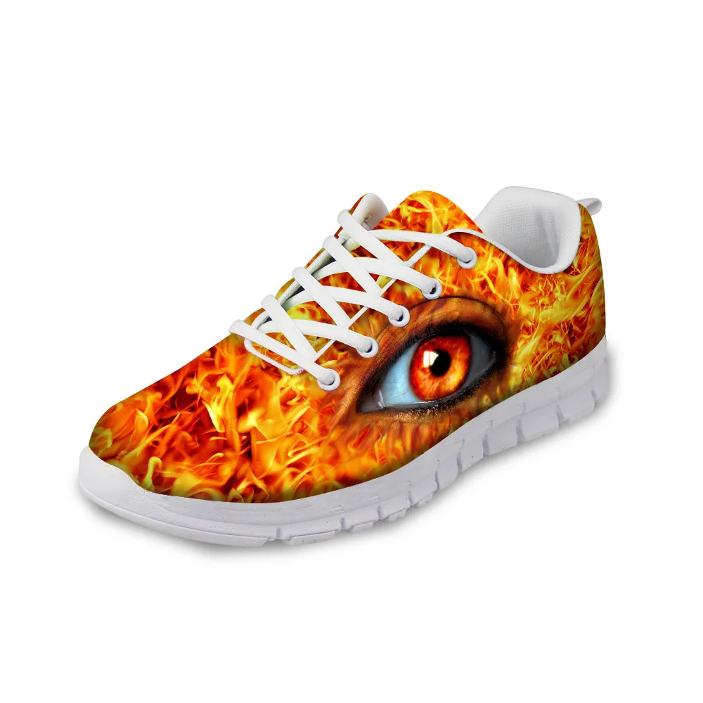 
Wholesale Own Design Eye Printed Sneakers Running Athletic Fashion Footwear Outsole Man Women Black Sport Shoes For Girls 
