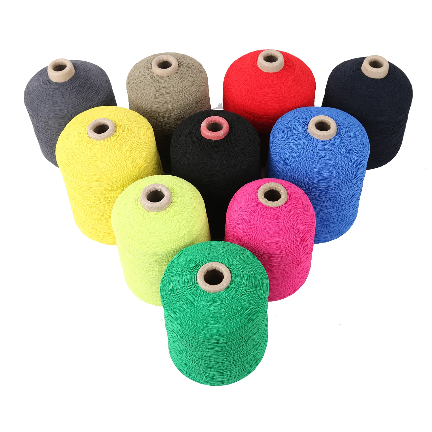 Elastic spandex covered yarn 840D 300D 300D double polyester spandex covered yarn