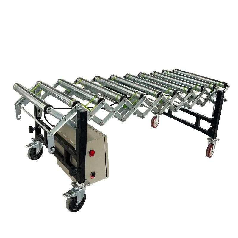 LIANGZO OEM/ODM extendable standard flexible motorized electric telescopic automated industrial power packing roller conveyor
