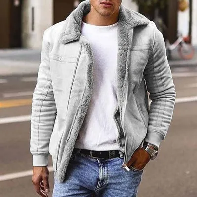 TG042 High quality jacket fur mens coats 2021 clothing thermal plus size winter coats for men