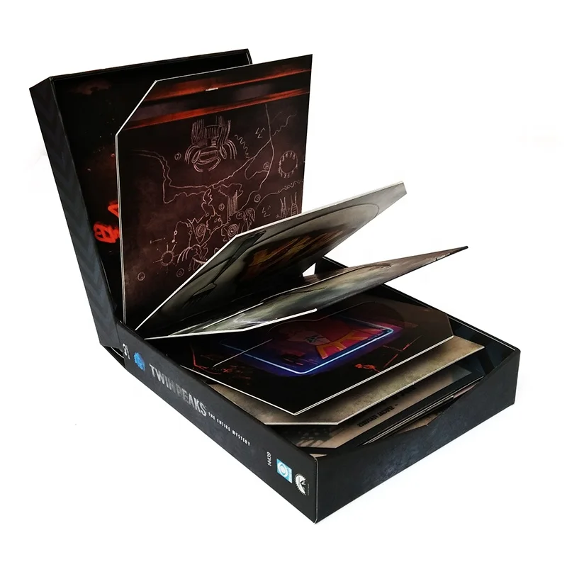 High quality custom logo oem accept luxury photo album box set cd gift packaging
