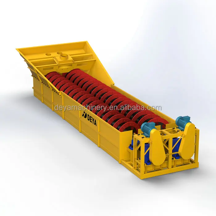 Double screw sand washer for quarry plant use