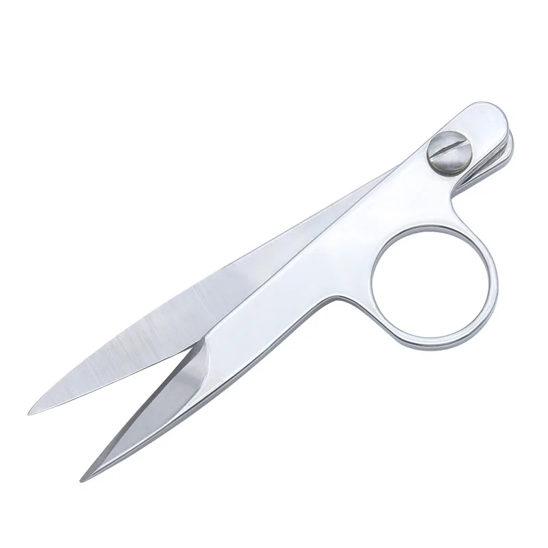 High Grade All Stainless Steel Fishing Scissors Small Gauze Scissors Convenient Thread Cutter for Sewing and Dressmaking