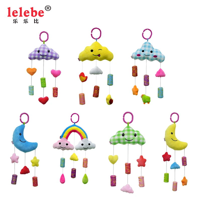 
New 2020 baby plush Rainbow Bell Toys Soft cute plush toy suspension design fashion fun 