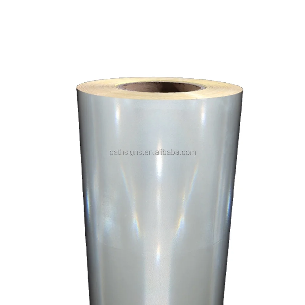 factory wholesale Seamless Jointless Micro Prism Prismatic Film Reflective Material  Sheeting Reflective Stickers Vinyl