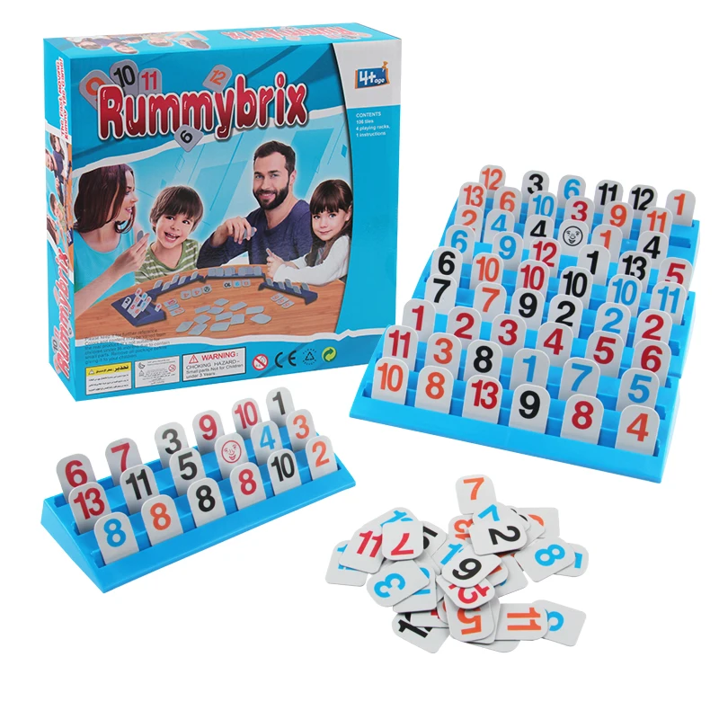 Shantou настольная игра интересная карточная Magic Bridge Rummy Tile Game для детей
