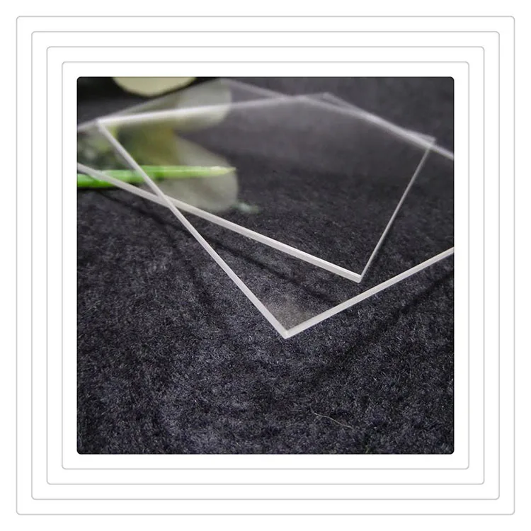 high quality Manufacturer price High quality thick clear fused silica quartz thin glass plates sheet quartz tube for lab sue
