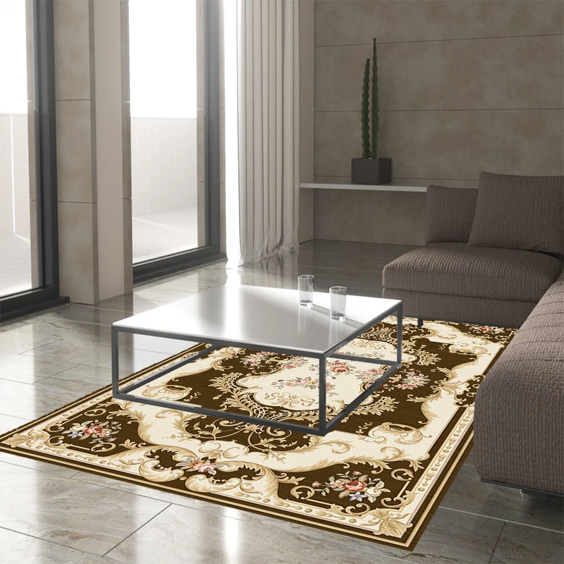 Factory Price Whole Living Room Carpet Anti Slip Bedroom Mat Crystal Velvet Washable Bedside 3D Printed Special Shaped Area Rug