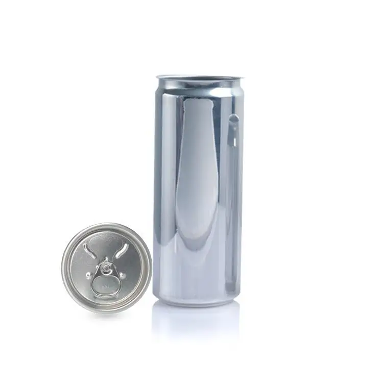 #202 Easy Open Aluminum 330ml 190ml 355ml 500cl Ring-pull Sports Drink Customized Printing Beer Beverage Can with Lids
