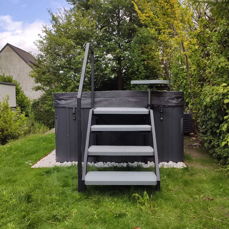 Taisheng New arrival hot tub parts outdoor PP Metal spa step swimming pool 3 or 4 tier hot tub step