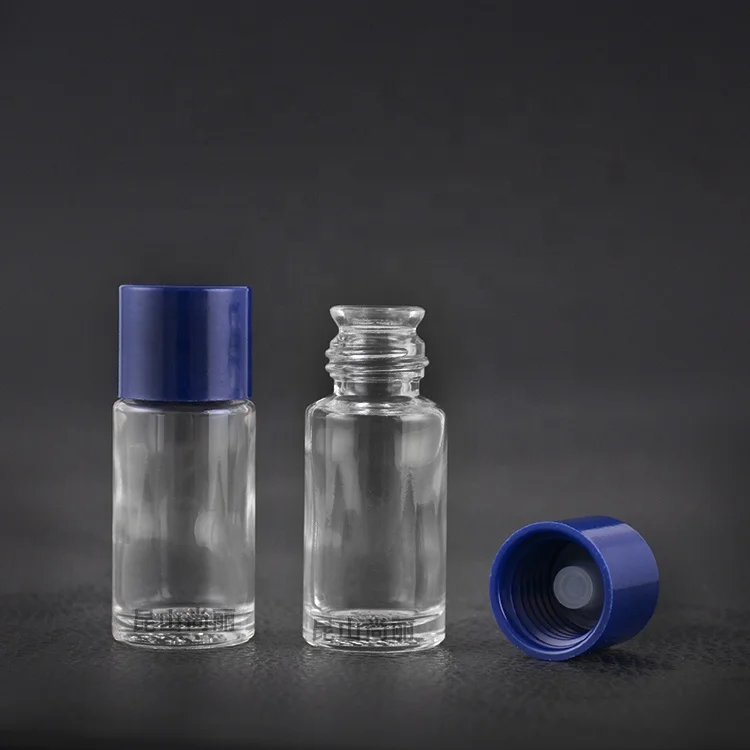 in stock 10ml clear bell mouth glass bottle perfume with cap for cosmetic