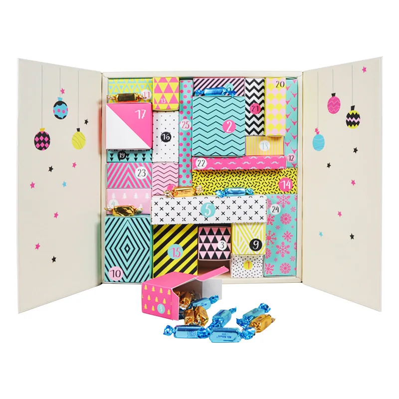 
Custom Candy Christma Gift Advent Calendar 24 Advent Chocolate Advent Calendar 