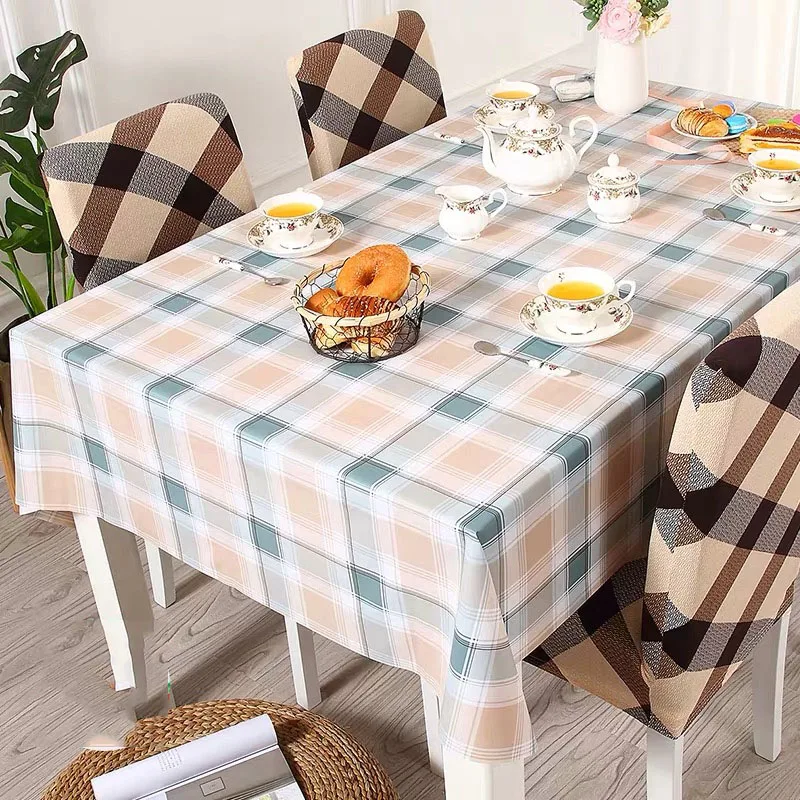 wholesale Household Hotel Biodegradable Plastic Table Cover Tablecloths Printed Disposable Dinner Table Cover