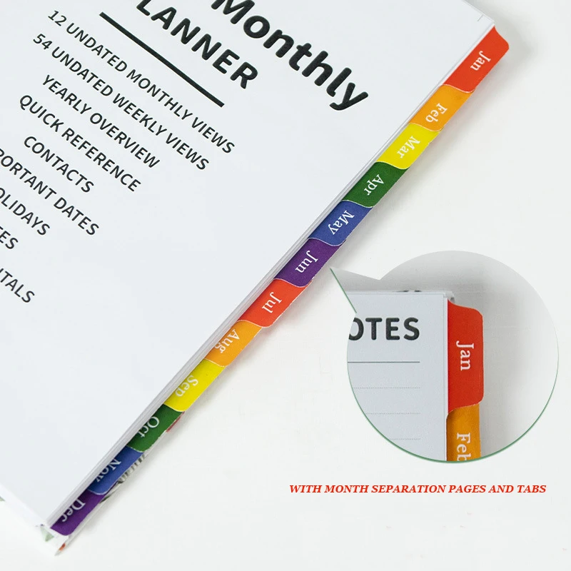 Ready to Ship Custom Designs Hot Money Saving Finance Yearly Daily Weekly Monthly Organizer Planner Notebook 2024