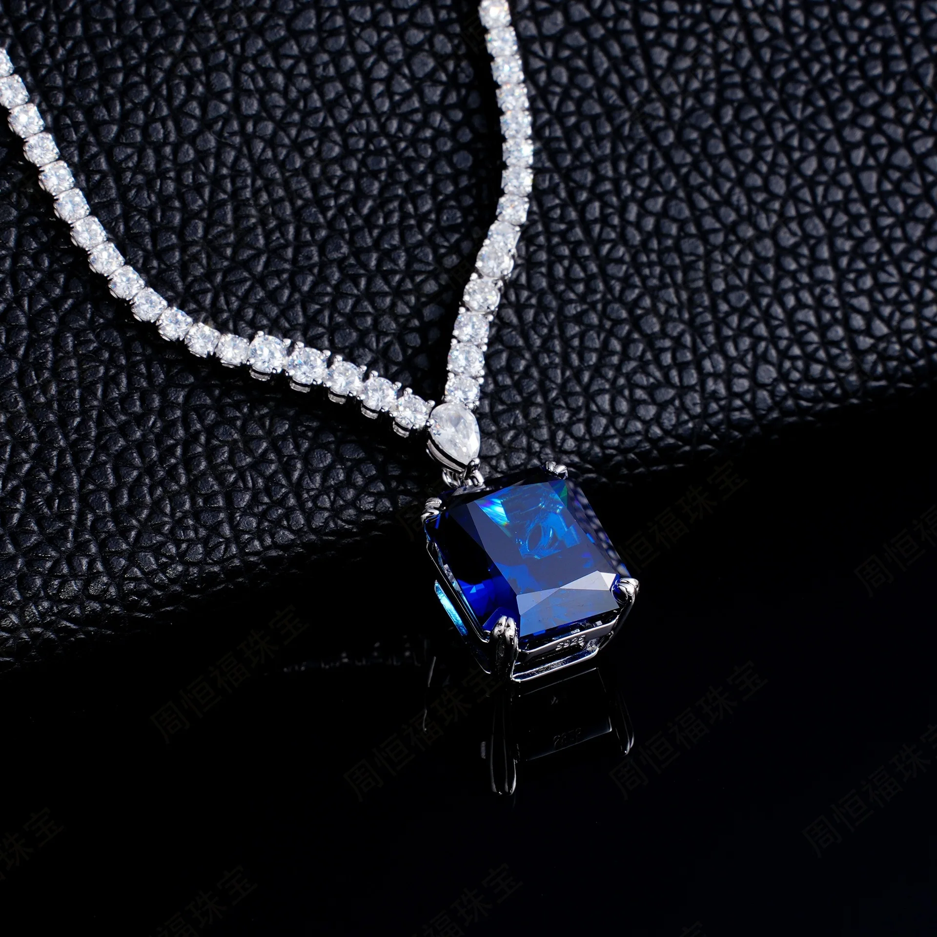 Sunnice accept oem odm s925 real sterling silver jewelry sets high quality 925 fine necklaces with emerald diamonds chains