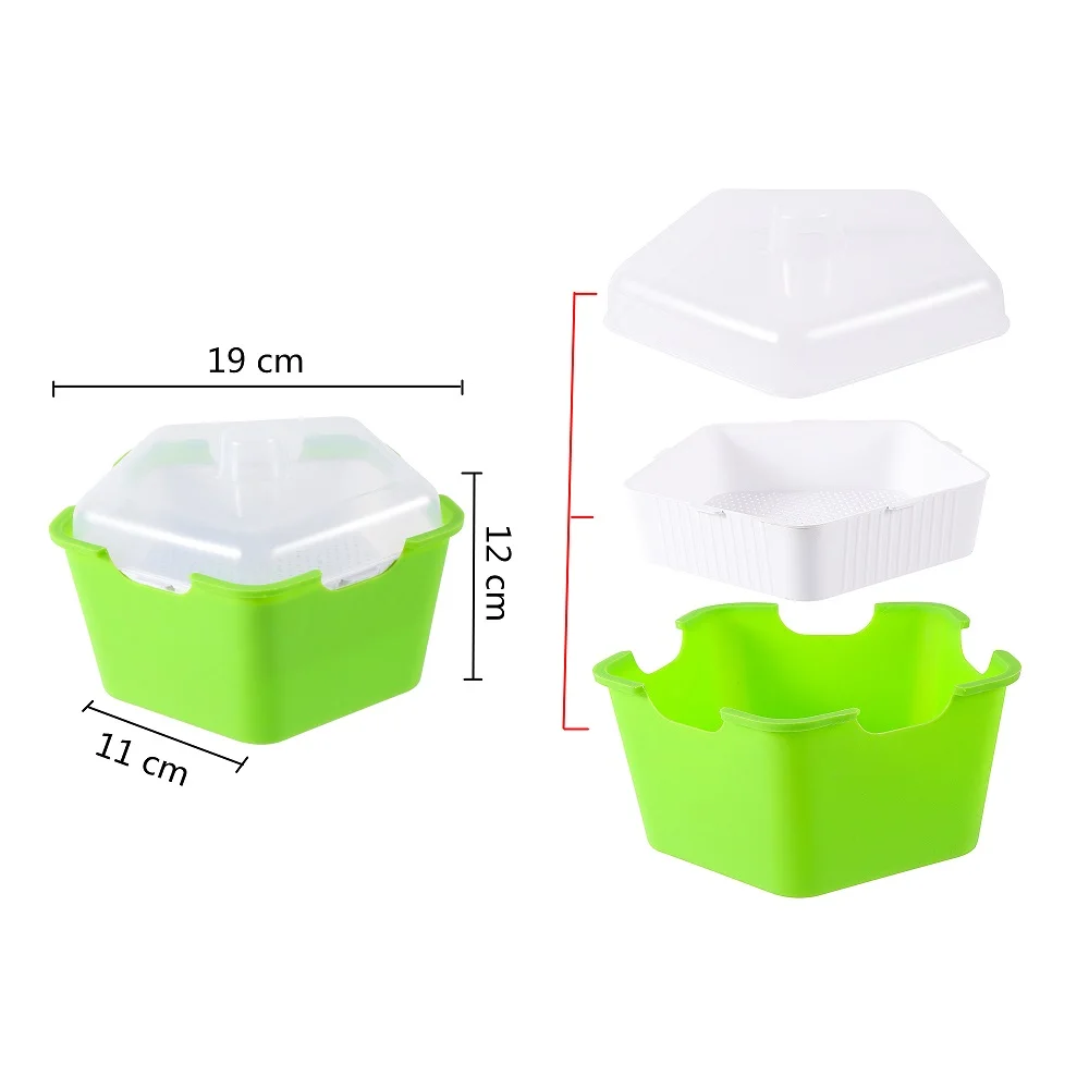 Seed Planter Tray Plastic Microgreen Seeding Trays for Hydroponic Nursery Germination Seeds Tray