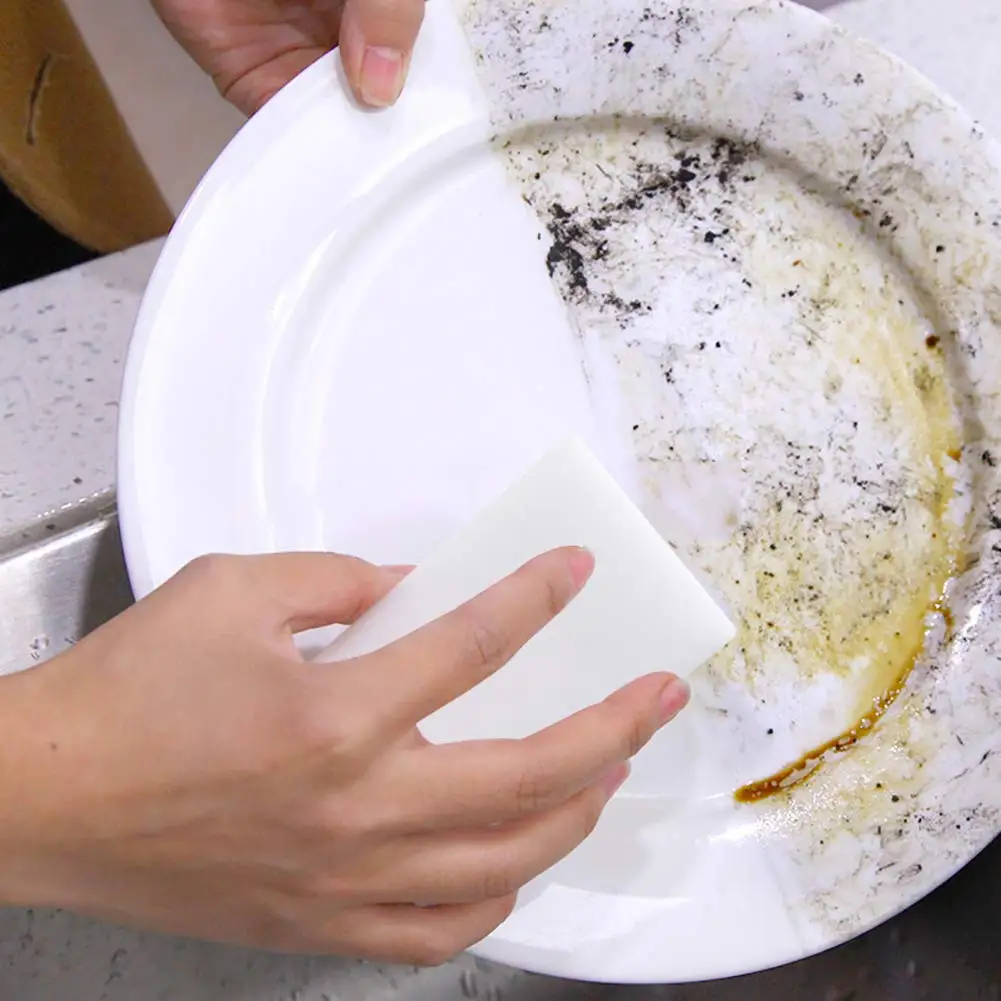 Magic Erasers Sponge 100pcs Extra Premium Melamine Sponge Foam Cleaning Pads Non-Scratch Scrub Kitchen Dish Sponges