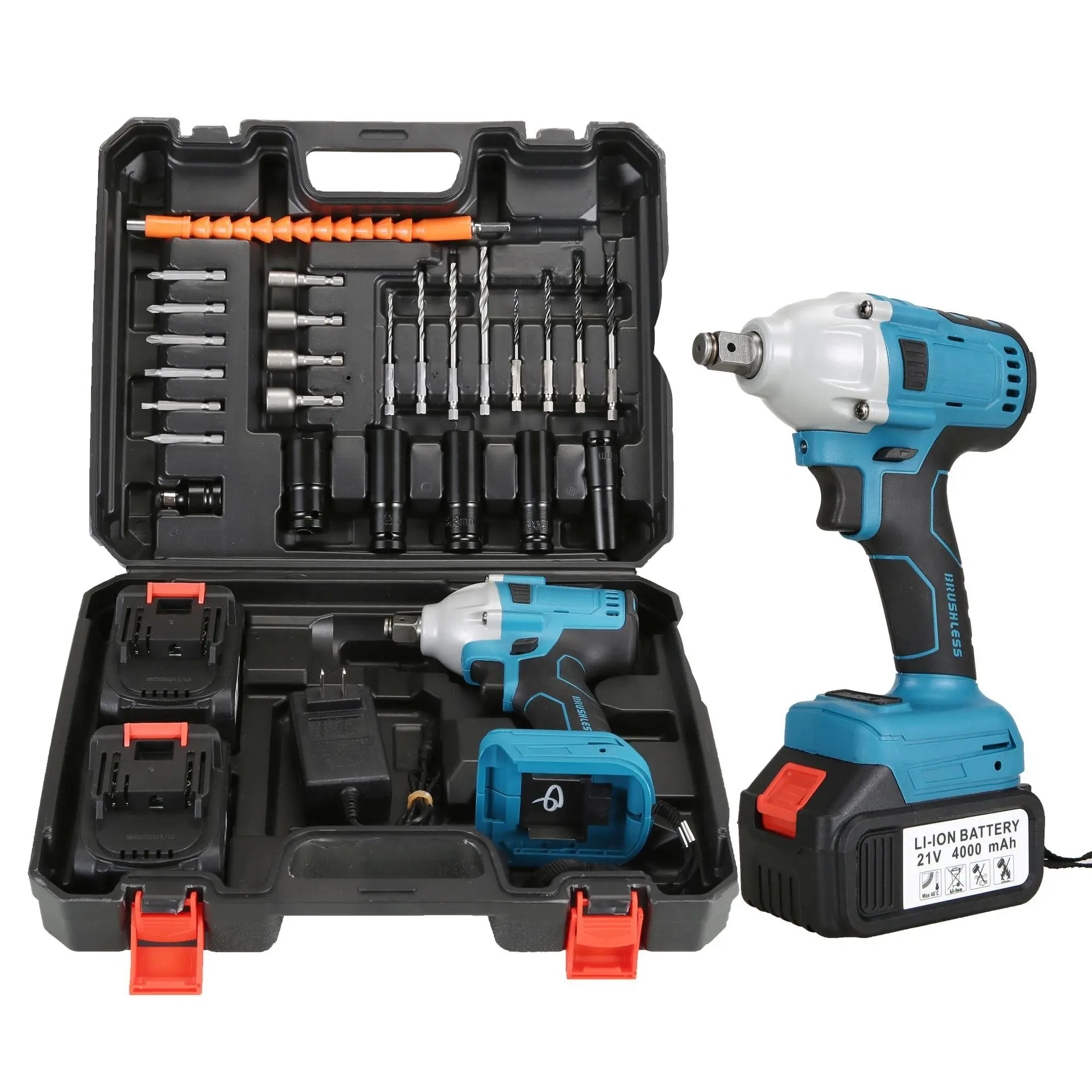 Professional Manufacturer Electric Tools Best Portable 25pcs Impact Wrenches Power Wrenches For 21V Battery