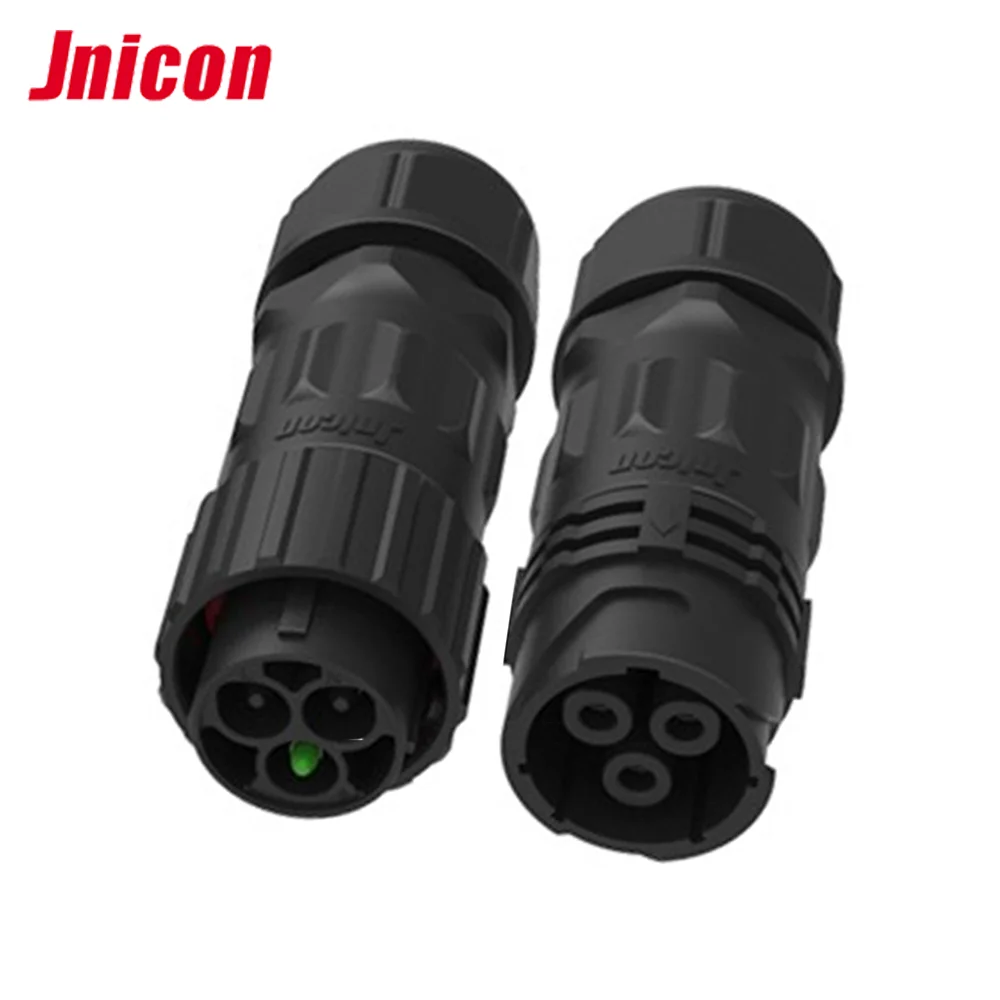 Jnicon 80A 600V plastic electrical socket plug 2 pin 3 pin IP67 waterproof female socket male connector