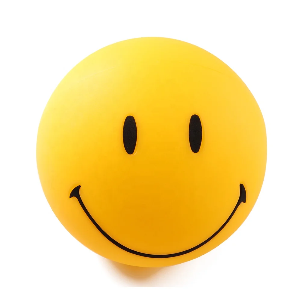 Bedroom Atmosphere Cartoon Children Gift Living Room Lovely Yellow Smile Face Decorative Night Light Lamp  Floor Lamp