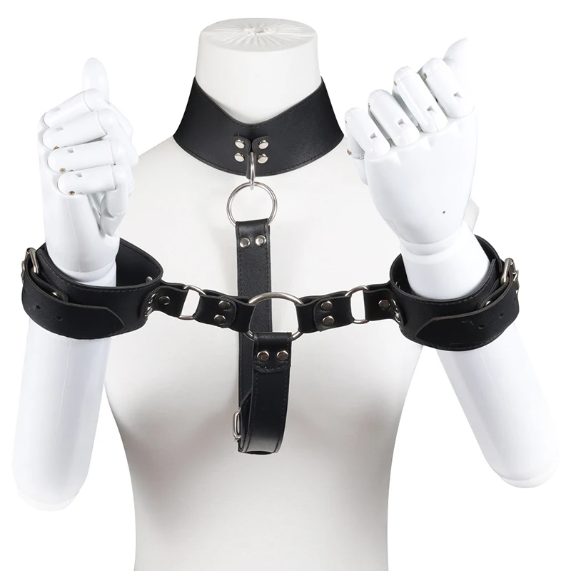 
Aimitoy Bondage restraints BDSM slave fetish toys collar handcuff neck collar for adult sex games 