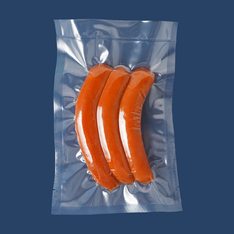 Vacuum Food Bag Vacuum Seal Plastic Food Grade Freshness Preservative Embossed Nylon PE Heat Seal Snack Machines Customized OEM