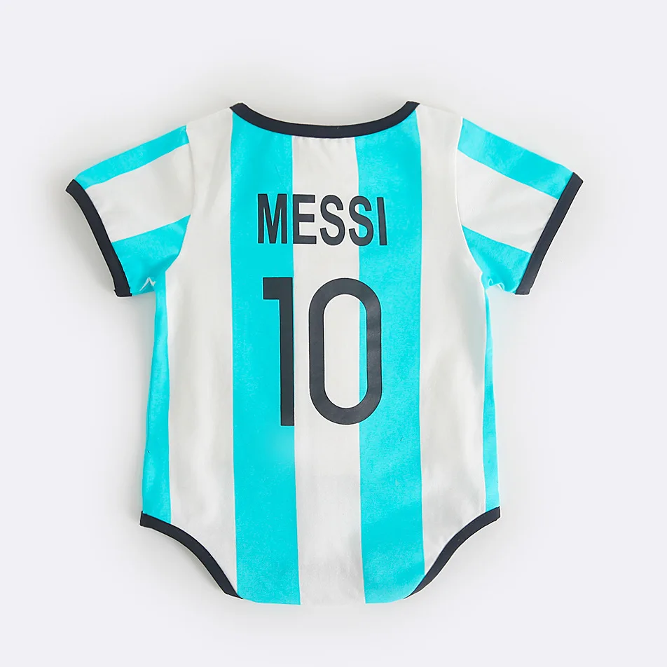 Full customized soccer team romper jersey one-pieces baby football jersey baby jumpsuit soccer