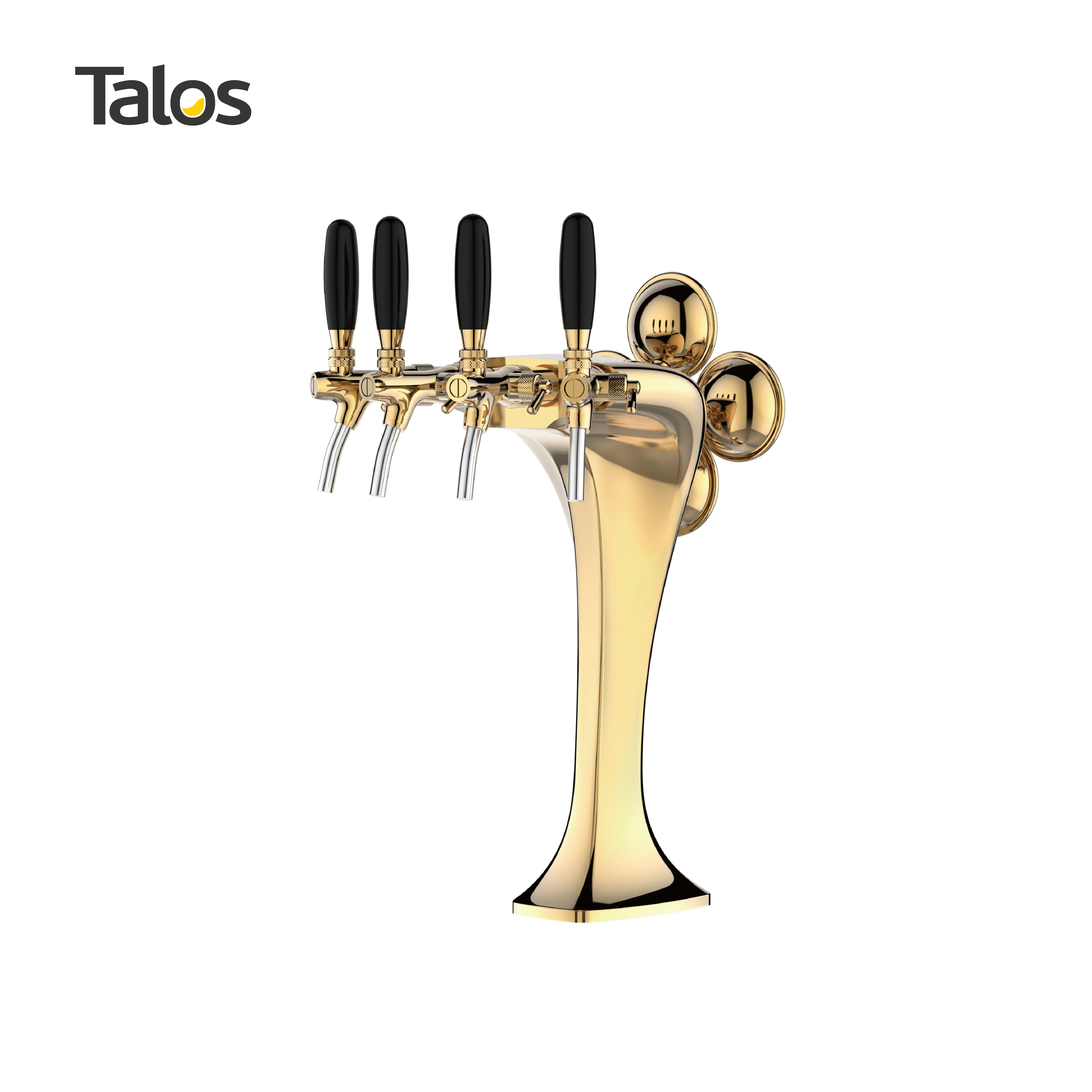 TALOS Cobra Tap Tower PVD 4-way Dispensing Tower Draft Beer Tower