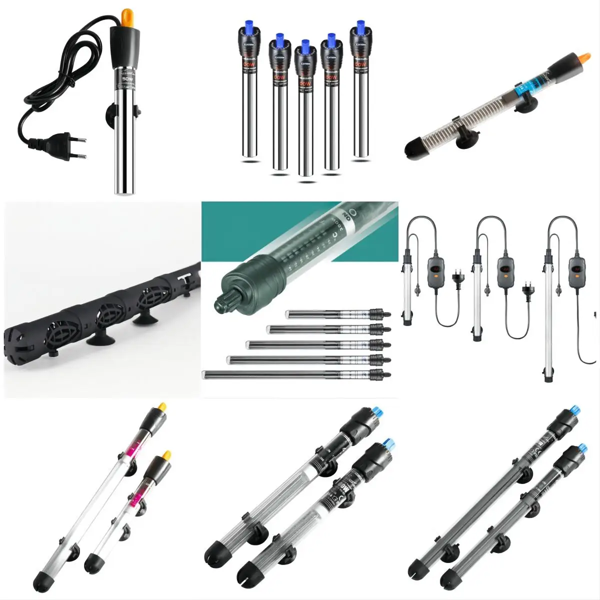 Explosion-Proof Glass Best Aquarium Fish Tank Quartz Tube Heater With Mount Kit